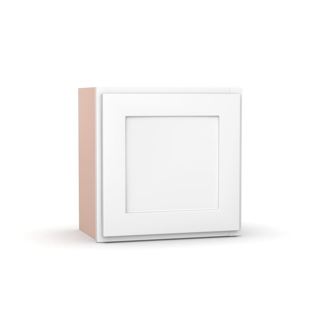 Liberty Shaker White - 18 Inch Height Single Door Wall Cabinet - 18