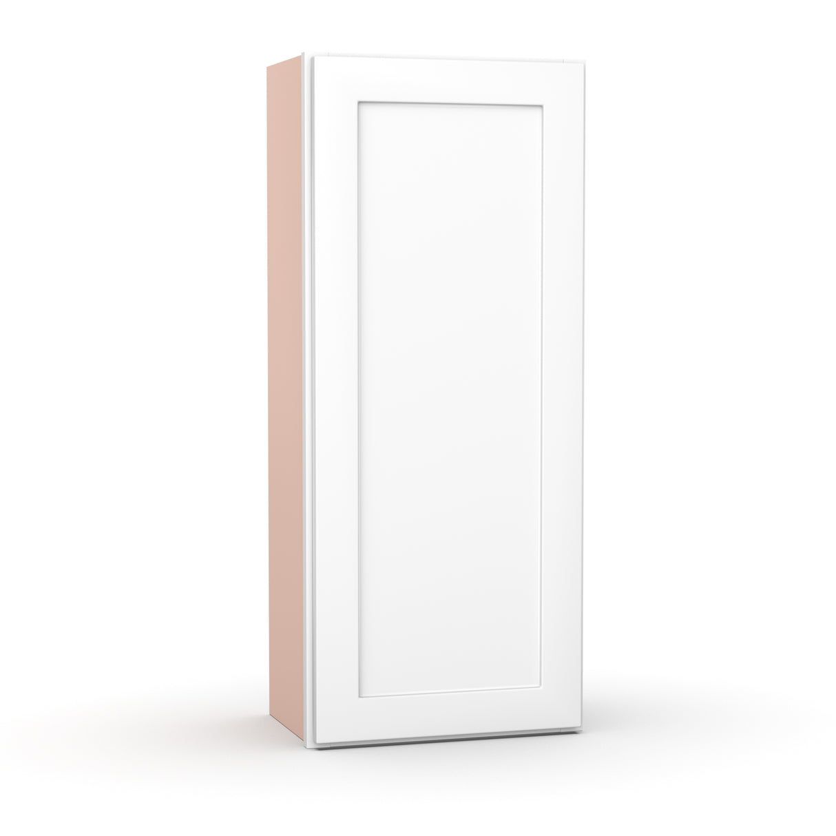 Liberty Shaker White - 18 Inch Height Single Door Wall Cabinet - 18" Width x 42" Height x 12" Depth
