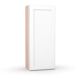 Liberty Shaker White - 18 Inch Height Single Door Wall Cabinet - 18" Width x 42" Height x 12" Depth