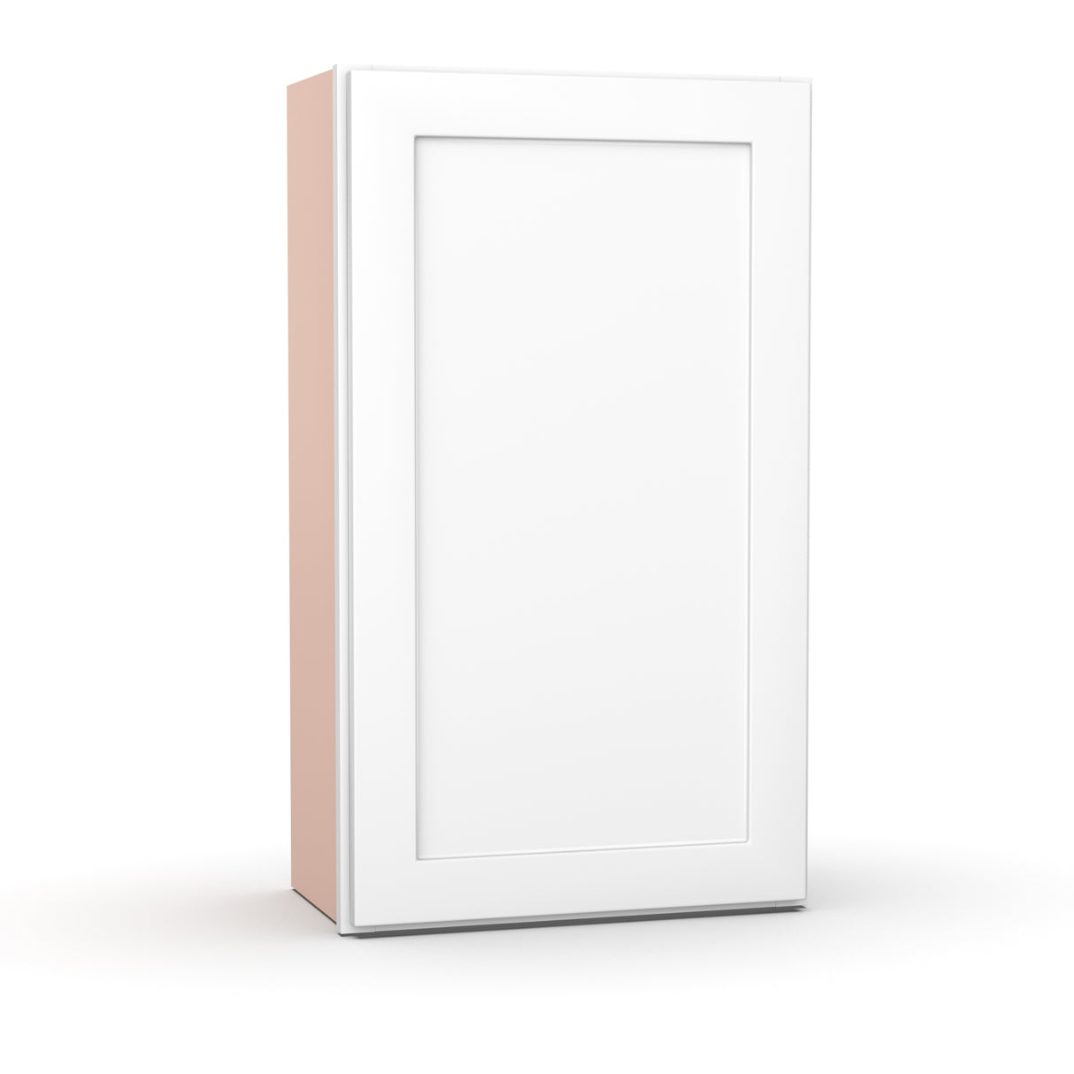 Liberty Shaker White - 21 Inch Height Single Door Wall Cabinet - 21" Width x 36" Height x 12" Depth