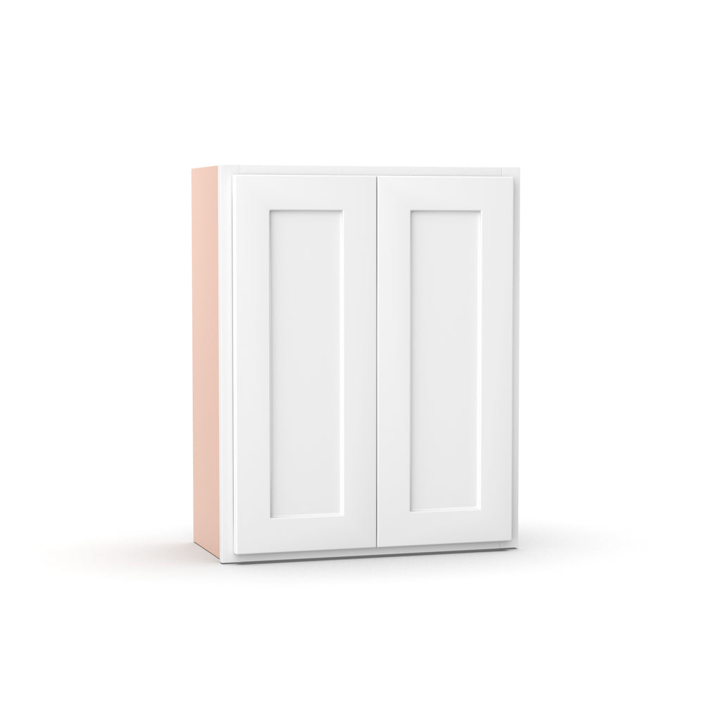 Liberty Shaker White - 24 Inch Height Double Door Wall Cabinet - 24