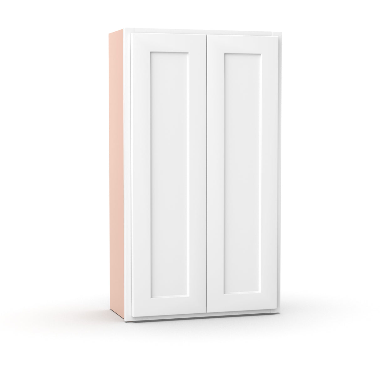 Liberty Shaker White - 24 Inch Height Double Door Wall Cabinet - 24" Width x 42" Height x 12" Depth