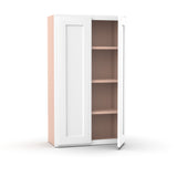 Liberty Shaker White - 24 Inch Height Double Door Wall Cabinet - 24" Width x 42" Height x 12" Depth