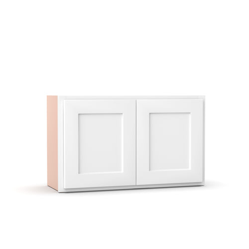Liberty Shaker White - 30 Inch Height Double Door Wall Cabinet - 30