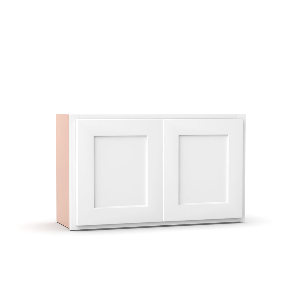 Liberty Shaker White - 30 Inch Height Double Door Wall Cabinet - 30