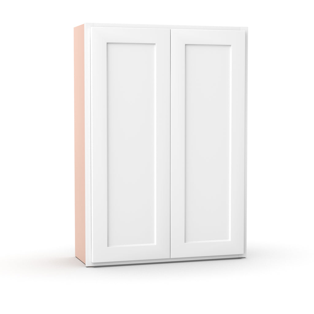 Liberty Shaker White - 30 Inch Height Double Door Wall Cabinet - 30