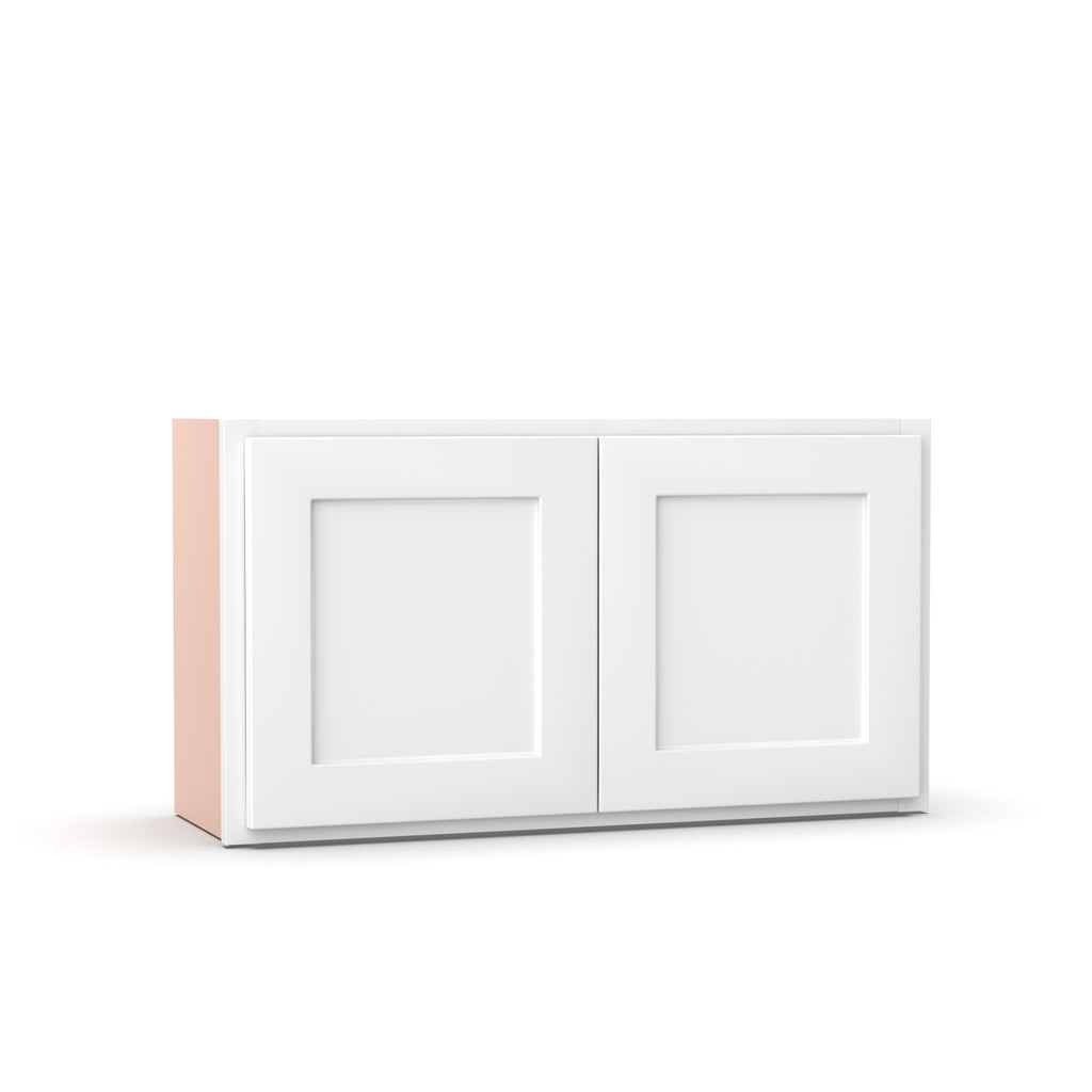 Liberty Shaker White - 33 Inch Height Double Door Wall Cabinet - 33