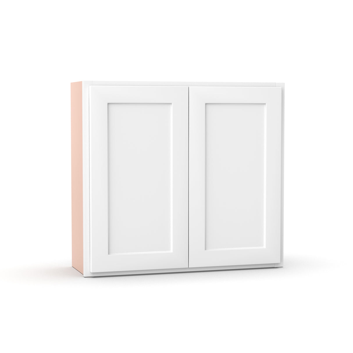 Liberty Shaker White - 33 Inch Height Double Door Wall Cabinet - 33" Width x 30" Height x 12" Depth