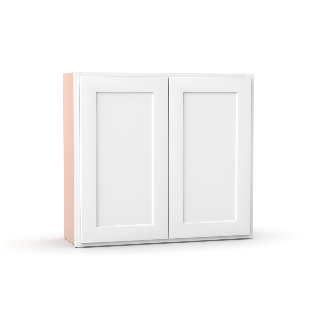 Liberty Shaker White - 33 Inch Height Double Door Wall Cabinet - 33