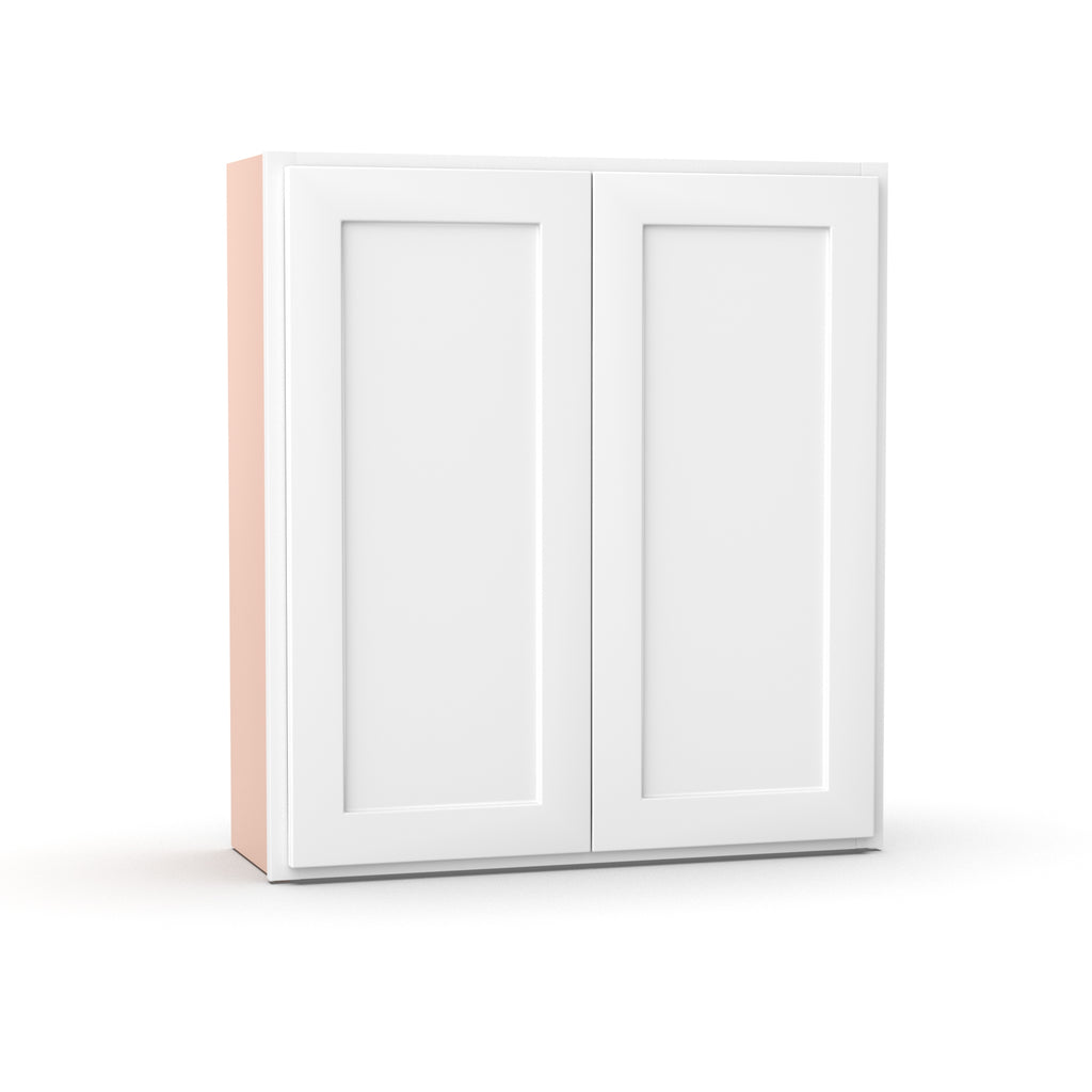 Liberty Shaker White - 33 Inch Height Double Door Wall Cabinet - 33