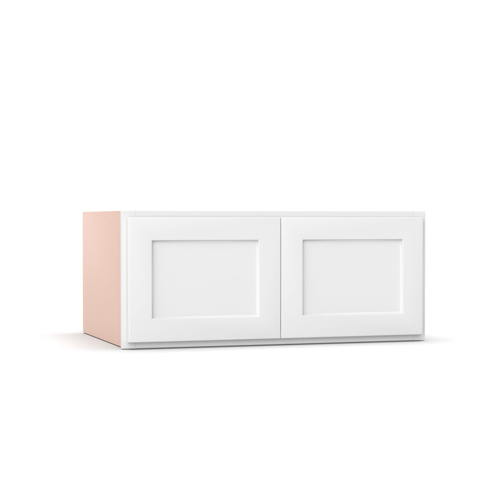 Liberty Shaker White - 36 Inch Deep Double Door Wall Cabinet - 36