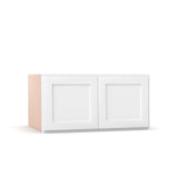 Liberty Shaker White - 36 Inch Deep Double Door Wall Cabinet - 36" Width x 18" Height x 24" Depth