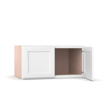 Liberty Shaker White - 36 Inch Deep Double Door Wall Cabinet - 36" Width x 18" Height x 24" Depth
