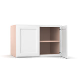 Liberty Shaker White - 36 Inch Deep Double Door Wall Cabinet - 36" Width x 24" Height x 24" Depth