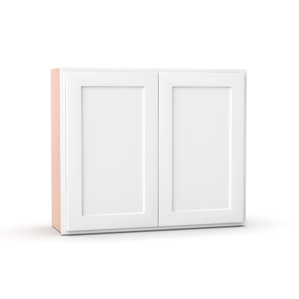 Liberty Shaker White - 36 Inch Height Double Door Wall Cabinet - 36