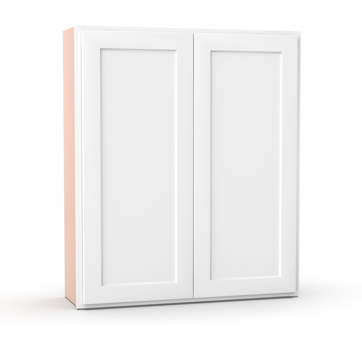 Liberty Shaker White Double Door Kitchen Wall Cabinet - 36"W x 42"H x 12"D