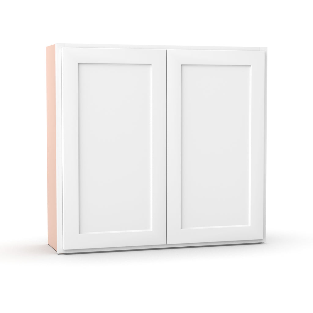 Liberty Shaker White - 39 Inch Height Double Door Wall Cabinet - 39