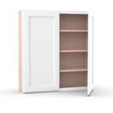 Liberty Shaker White Kitchen Wall Cabinet - 39"W x 42"H x 12"D