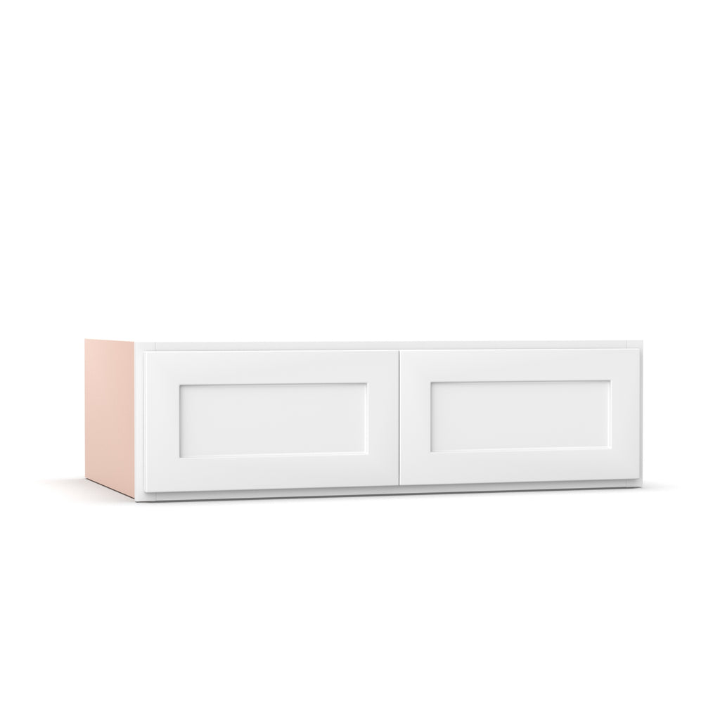 Liberty Shaker White - 42 Inch Deep Double Door Wall Cabinet - 42