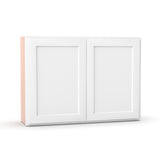 Liberty Shaker White - 42 Inch Height Double Door Wall Cabinet - 42" Width x 30" Height x 12" Depth