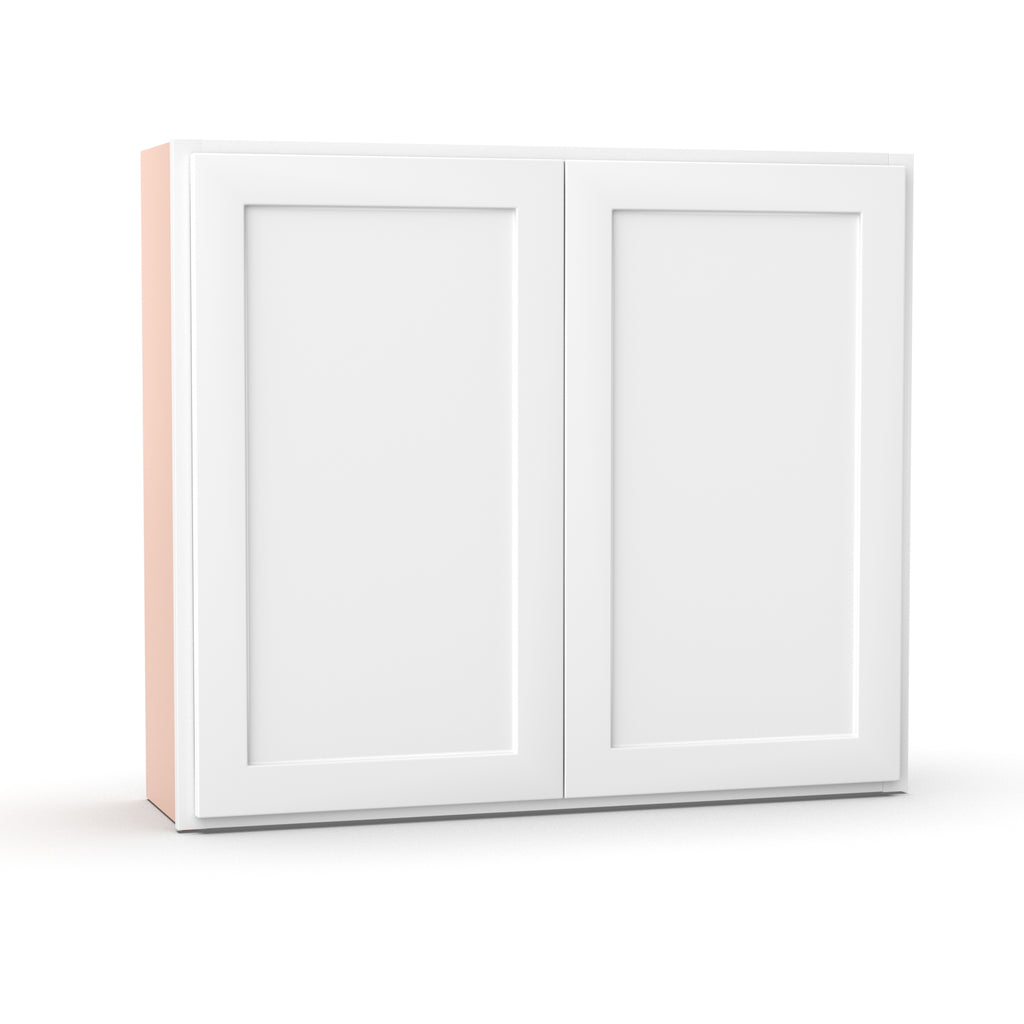 Liberty Shaker White - 42 Inch Height Double Door Wall Cabinet - 42