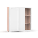 Liberty Shaker White - 30x30 Inch Wall Blind Corner Wall Cabinet - 30" Width x 30" Height x 12" Depth
