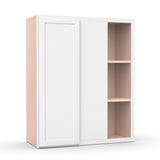 Liberty Shaker White - 30x36 Inch Wall Blind Corner Wall Cabinet - 30" Width x 36" Height x 12" Depth