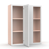 Liberty Shaker White - 30x36 Inch Wall Blind Corner Wall Cabinet - 30" Width x 36" Height x 12" Depth