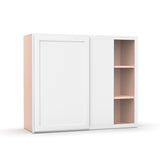 Liberty Shaker White - 36x30 Inch Wall Blind Corner Wall Cabinet - 36" Width x 30" Height x 12" Depth