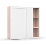 Liberty Shaker White - 36x36 Inch Wall Blind Corner Wall Cabinet - 36" Width x 36" Height x 12" Depth