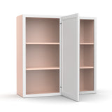 Liberty Shaker White - 36x36 Inch Wall Blind Corner Wall Cabinet - 36" Width x 36" Height x 12" Depth