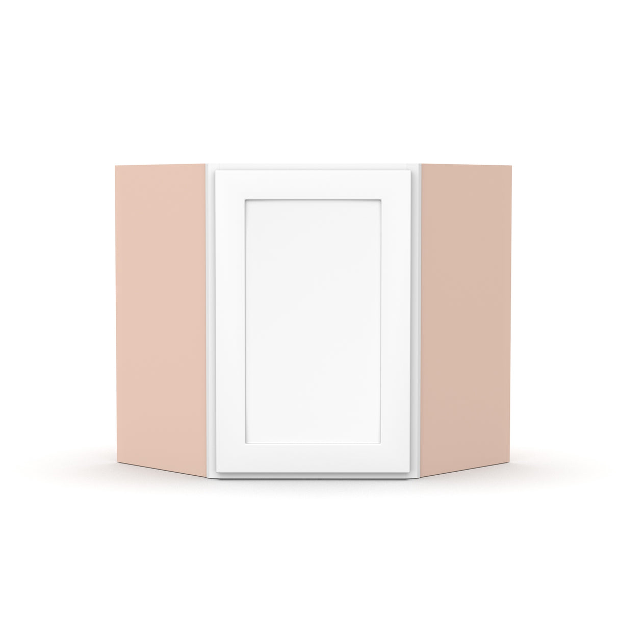 Liberty Shaker White - 24 Inch Diagonal Corner Wall Cabinet - 24" Width x 18" Height x 12" Depth