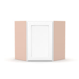 Liberty Shaker White - 24 Inch Diagonal Corner Wall Cabinet - 24" Width x 18" Height x 12" Depth