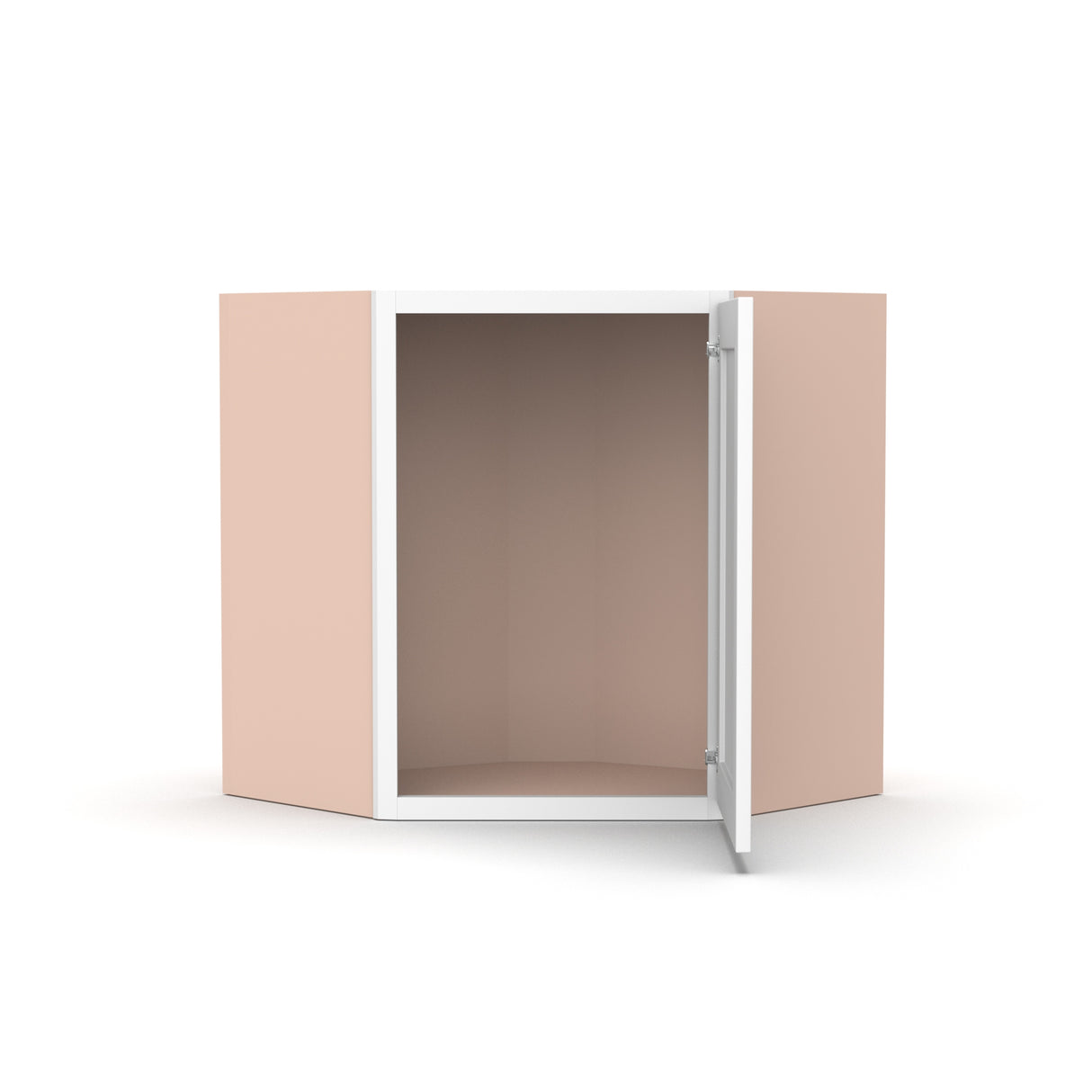 Liberty Shaker White - 24 Inch Diagonal Corner Wall Cabinet - 24" Width x 18" Height x 12" Depth