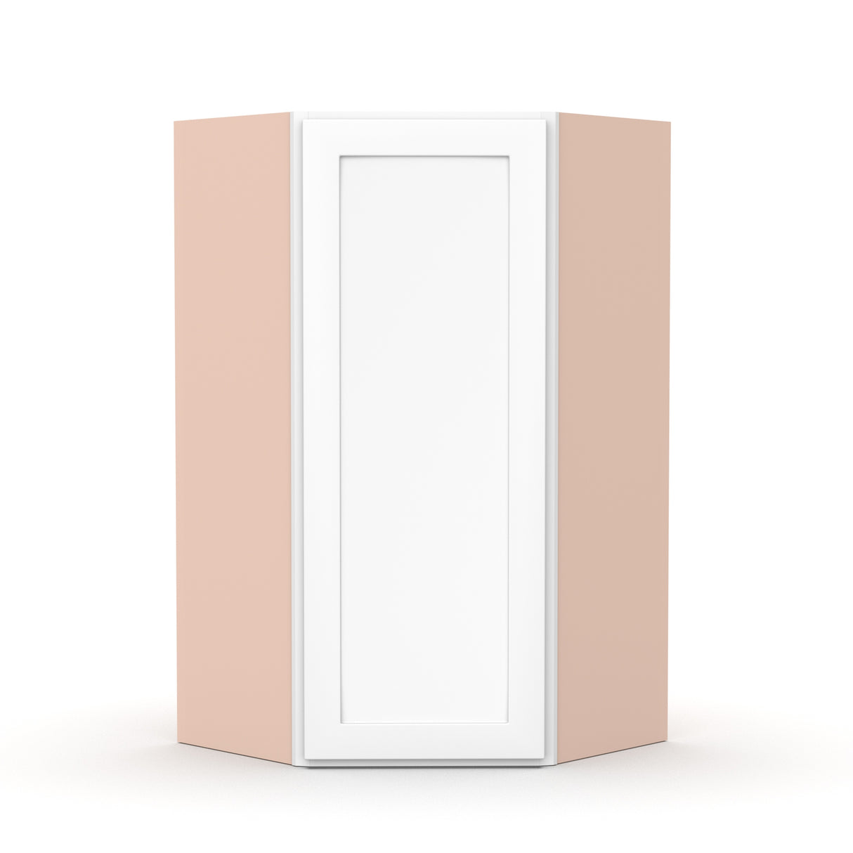 Liberty Shaker White - 24 Inch Diagonal Corner Wall Cabinet - 24" Width x 30" Height x 12" Depth