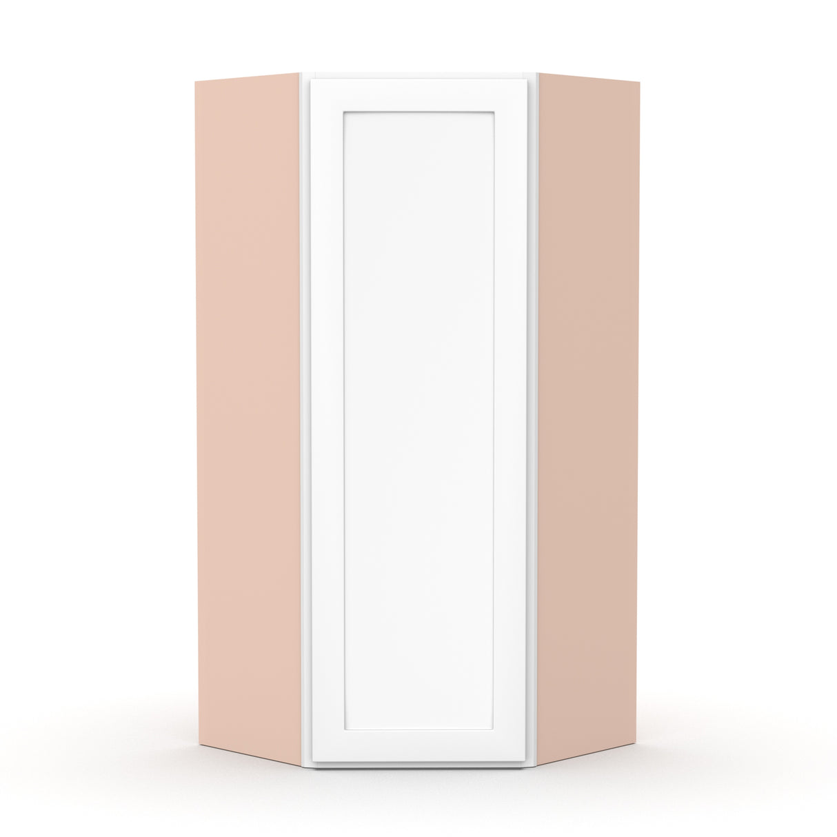 Liberty Shaker White - 24 Inch Diagonal Corner Wall Cabinet - 24" Width x 36" Height x 12" Depth