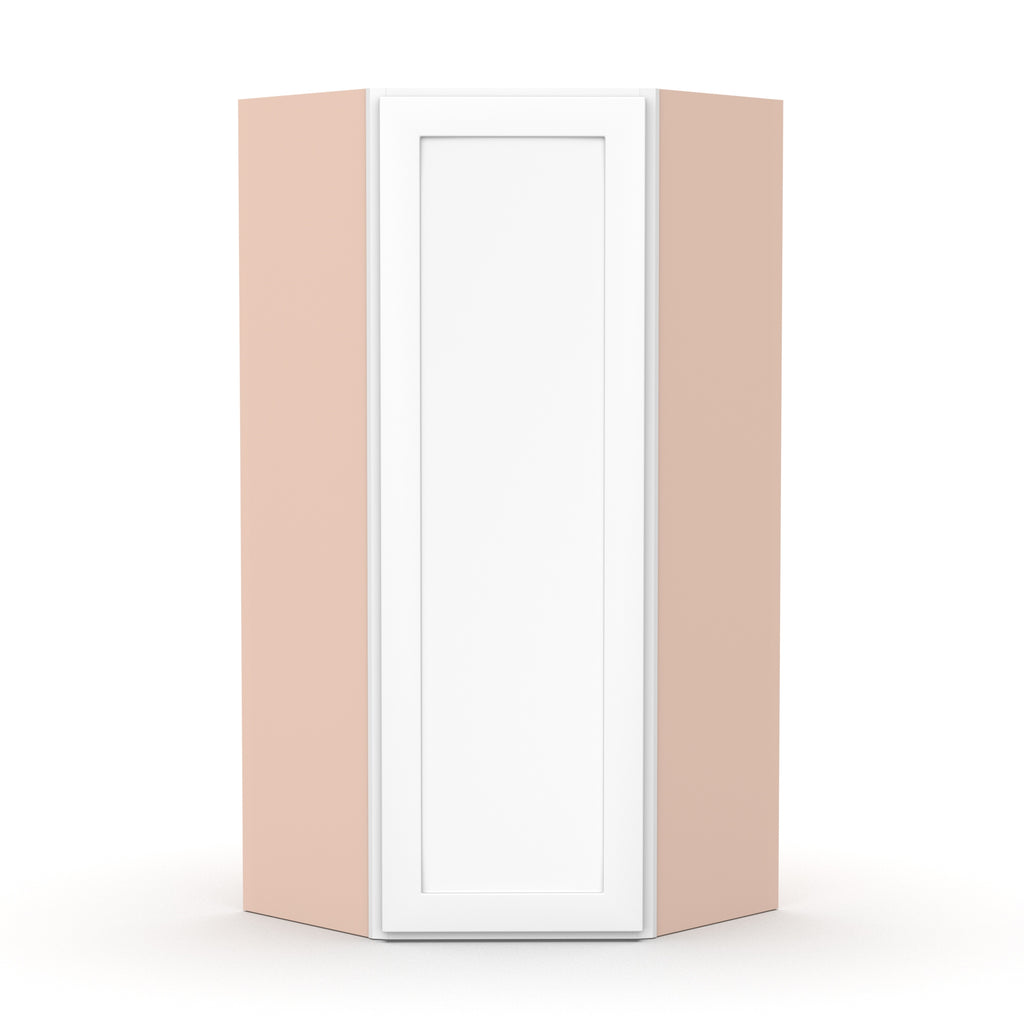 Liberty Shaker White - 24 Inch Diagonal Corner Wall Cabinet - 24