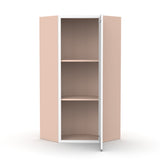 Liberty Shaker White - 24 Inch Diagonal Corner Wall Cabinet - 24" Width x 36" Height x 12" Depth