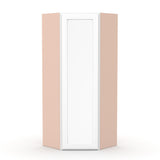 Liberty Shaker White Wall Diagonal Corner Cabinet - 24"W x 42"H x 12"D