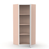 Liberty Shaker White Wall Diagonal Corner Cabinet - 24"W x 42"H x 12"D