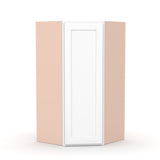 Liberty Shaker White - 27 Inch Diagonal Corner Wall Cabinet - 27" Width x 36" Height x 15" Depth
