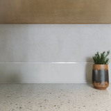 1/2 x 12 in Eterna Bianco Polished Marble Deco-Bar