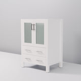 Volez White Freestanding Bathroom Vanity