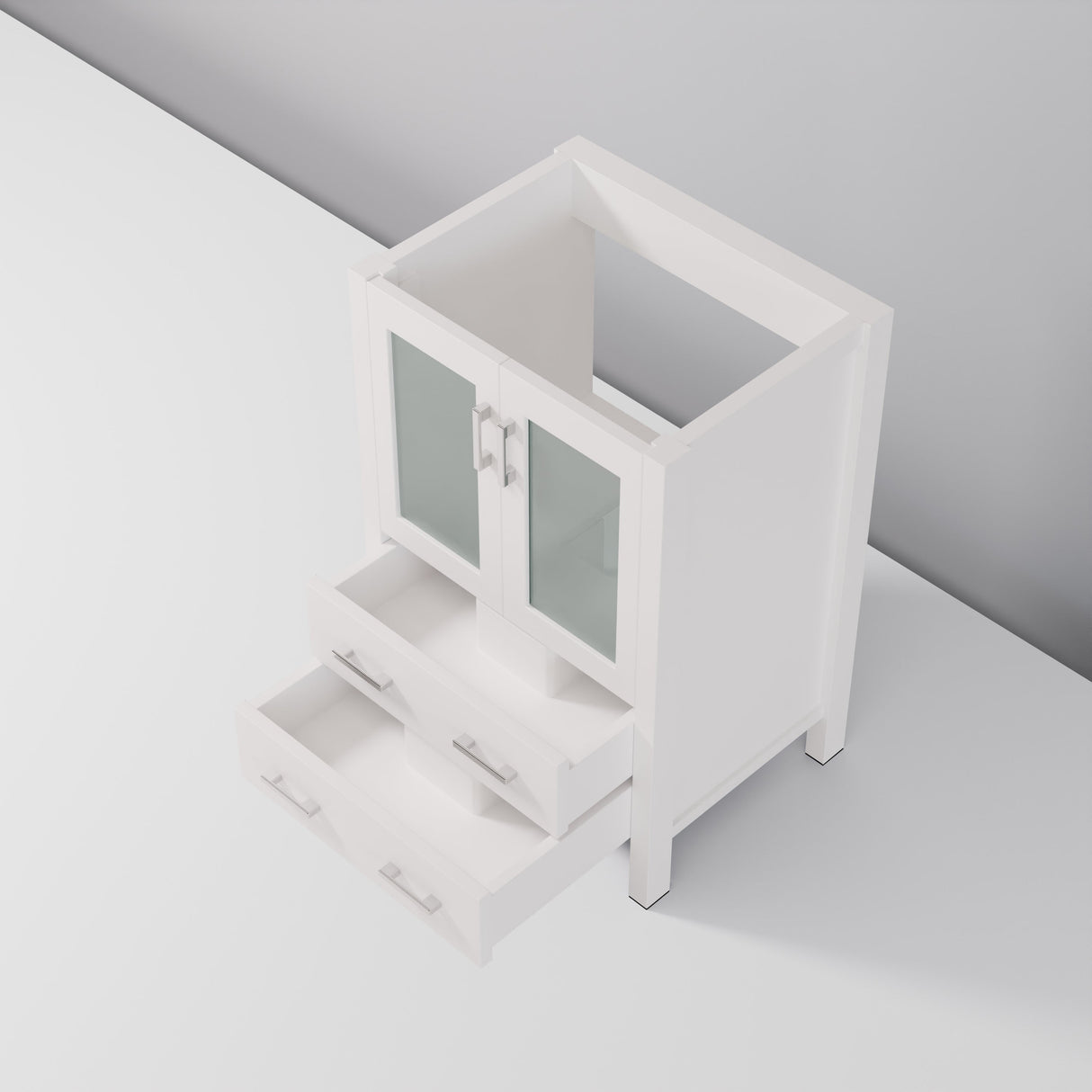 Volez White Freestanding Bathroom Vanity