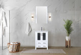 Volez White Freestanding Bathroom Vanity