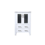 Volez 24 in. Freestanding Bathroom Vanity with Integrated Top, White integrated Square Sink