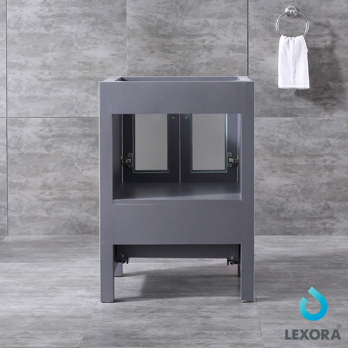 Volez Dark Grey Freestanding Bathroom Vanity with Integrated Top, White integrated Square Sink
