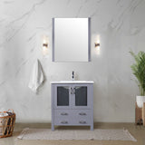 Volez Dark Grey Freestanding Bathroom Vanity