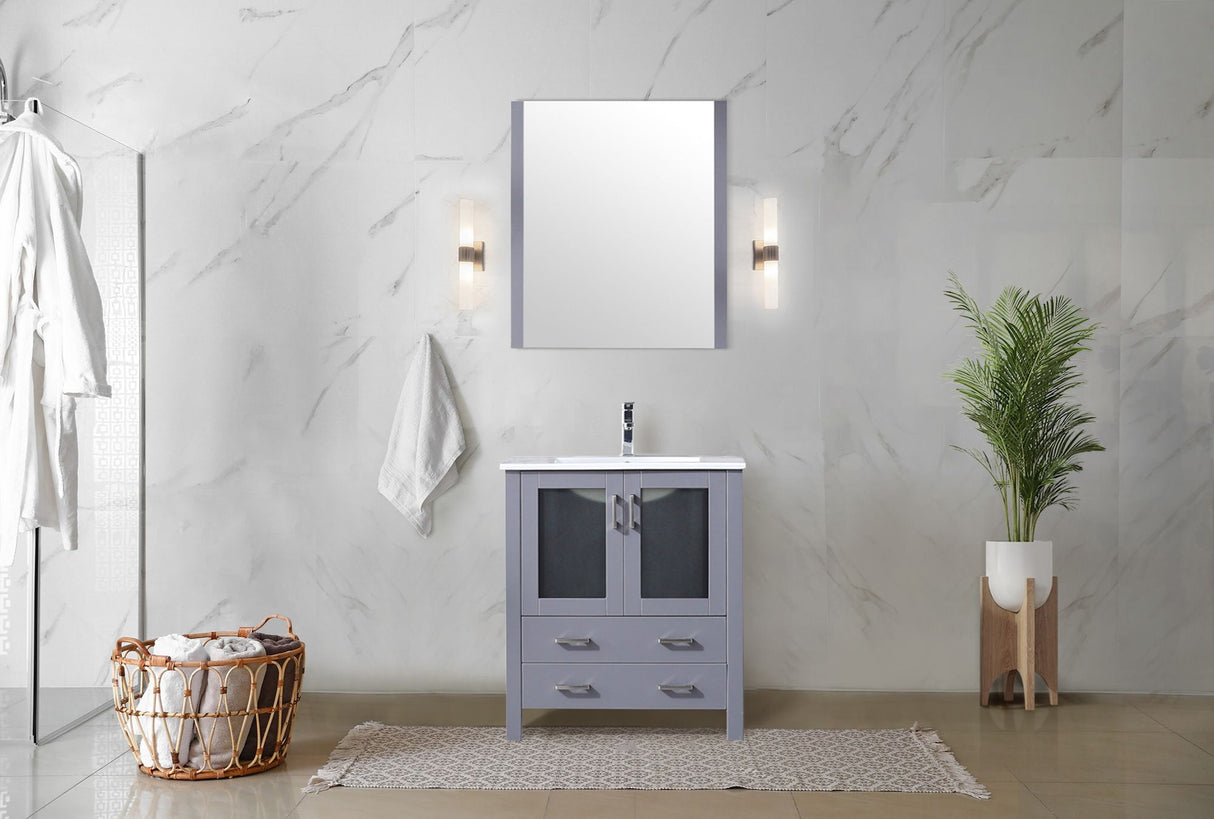 Volez Dark Grey Freestanding Bathroom Vanity