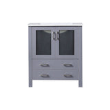 Volez 30 in. Freestanding Bathroom Vanity with Integrated Top, White integrated Square Sink